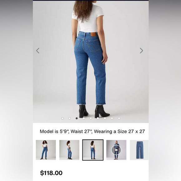 LEVI’S RIBCAGE STRAIGHT JEANS — 26 - Picture 2 of 7